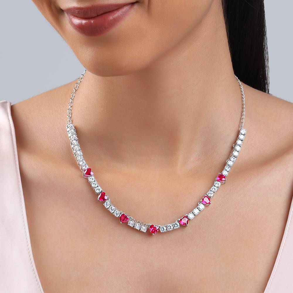 925 Silver Crimson Crush Necklace : PD02901