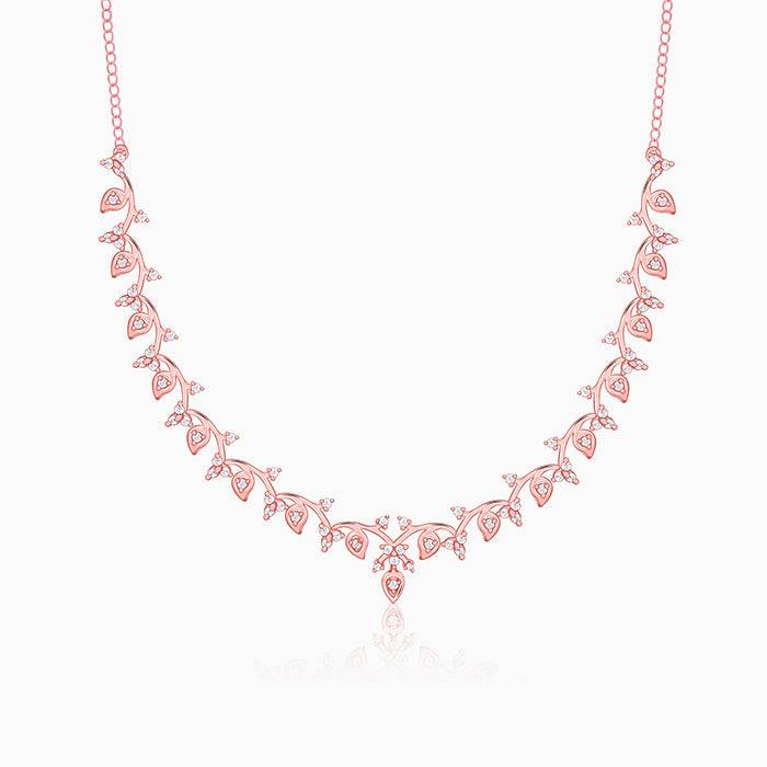 Giva 925 Silver Rose Gold Emily Necklace : PD02905