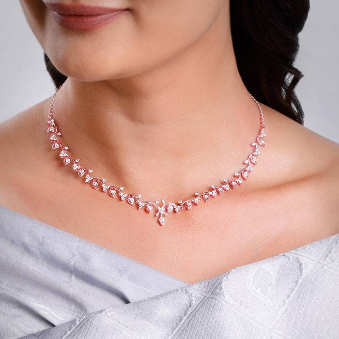 Giva 925 Silver Rose Gold Emily Necklace Giva 925 Silver Rose