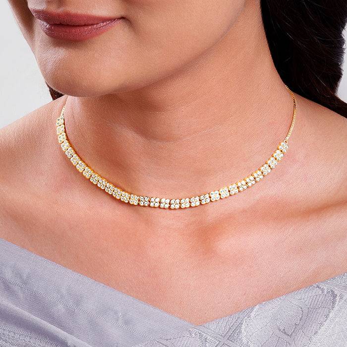 Giva 925 Silver Golden Emma Necklace : PD02918
