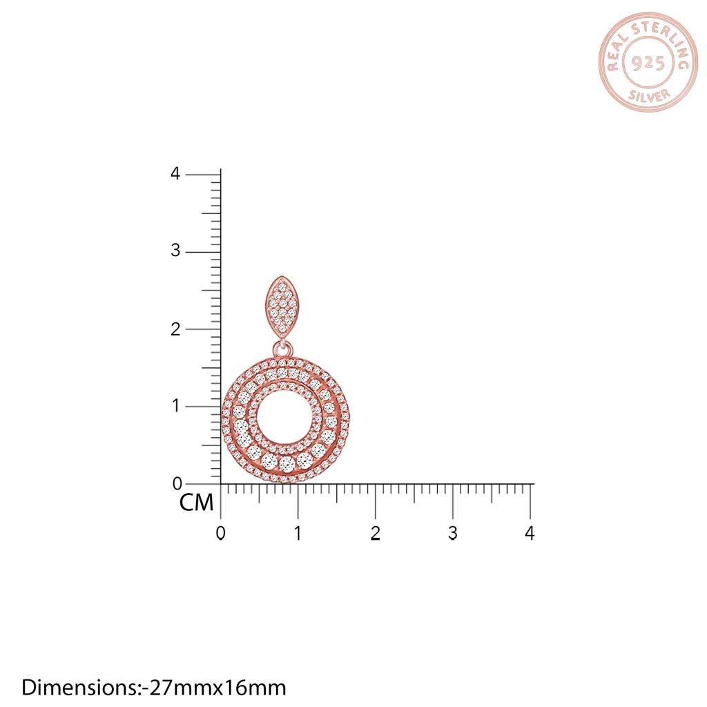 Rose Gold Classic Pendant With Link Chain : PD0296