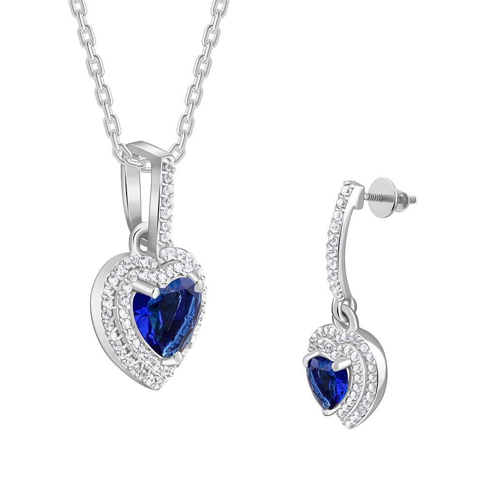 Giva 925 Silver Royal Heart Set : PD02982ER03211