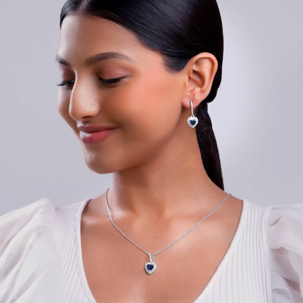 Giva 925 Silver Royal Heart Set : PD02982ER03211