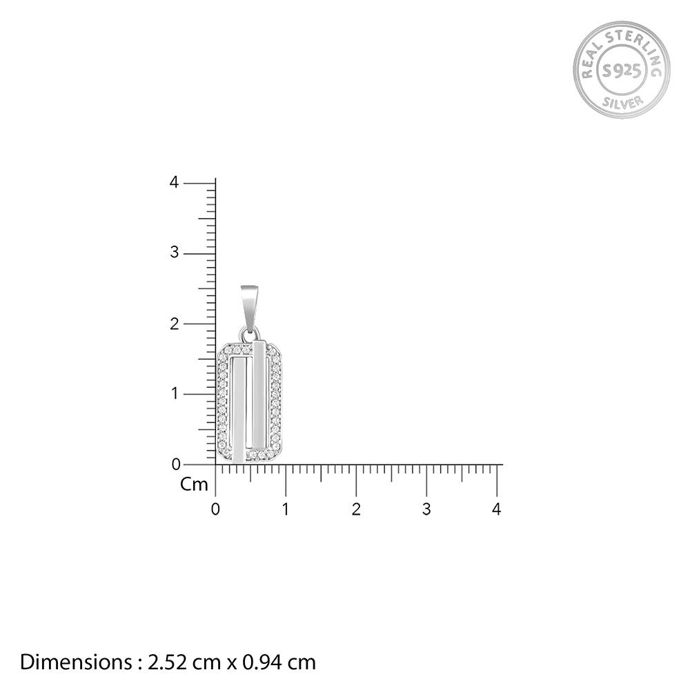 Giva 925 Silver Lumen Frame Pendant With Link Chain For Him : PD03001