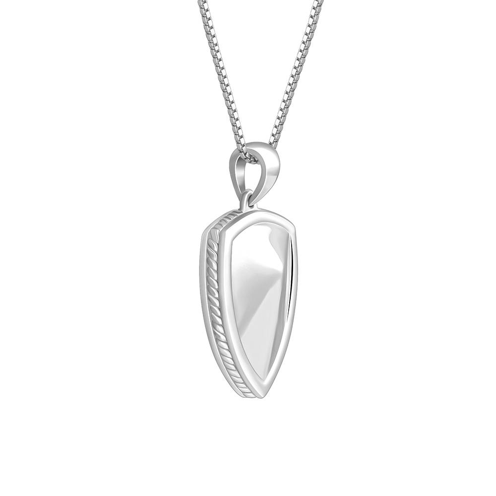 Giva 925 Silver Knight’S Valor Pendant With Box Chain For Him : PD03051