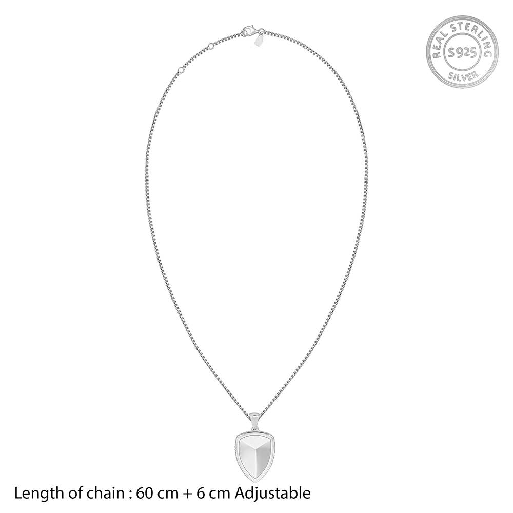 Giva 925 Silver Knight’S Valor Pendant With Box Chain For Him : PD03051