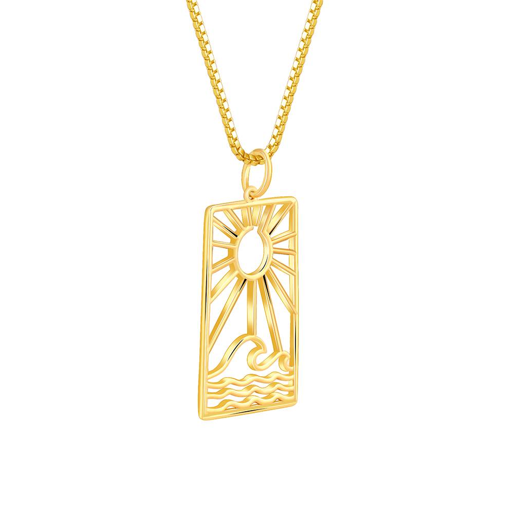 Giva 925 Silver Golden Dawn Pendant With Box Chain For Him : PD03063