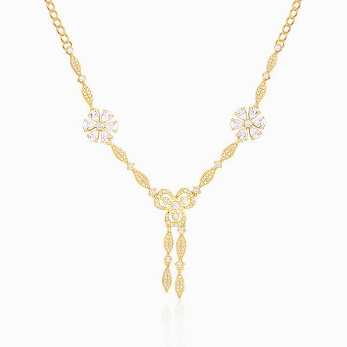 925 Silver Golden Aurora Elegance Necklace| Pendant To Gift Women & Girls : PD03087