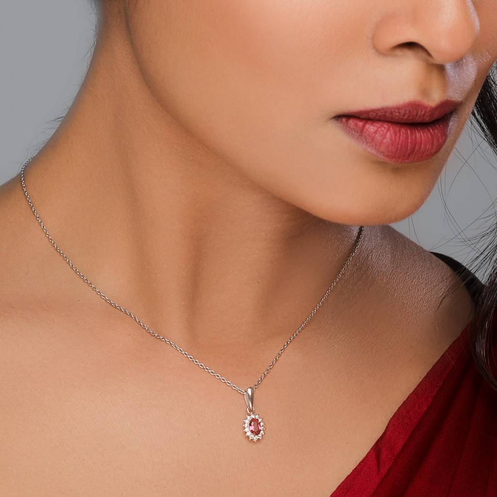 Silver Fuchsia Sunshine Pendant : PD0340