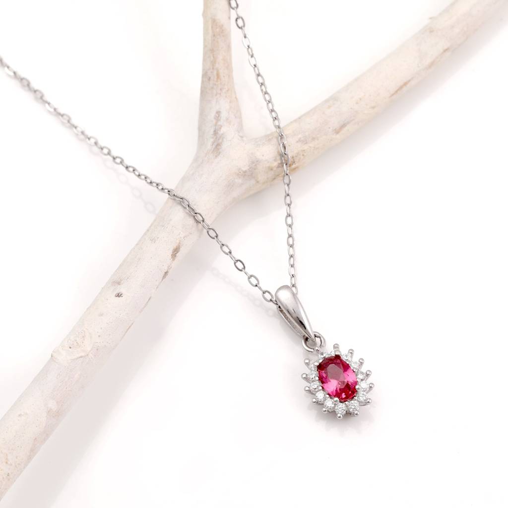 Silver Fuchsia Sunshine Pendant : PD0340