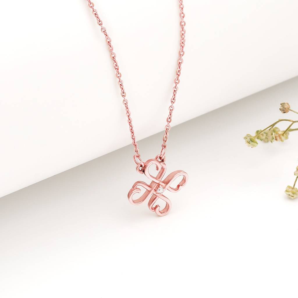 Sterling Silver Chic Clover Necklace | Sterling Silver Chic