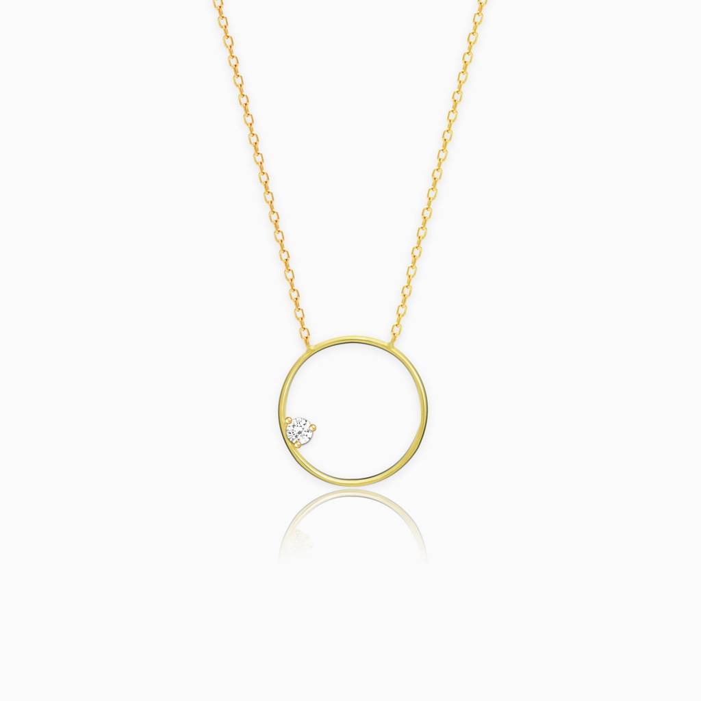 Golden Hoop Necklace : PD0373