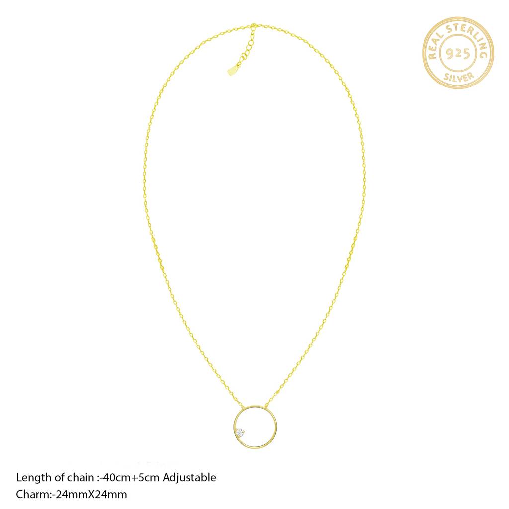 Golden Hoop Necklace : PD0373