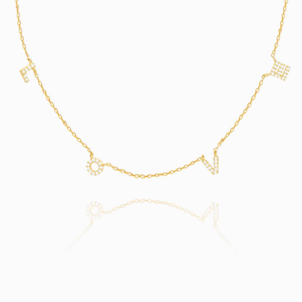 Golden Love Necklace : PD0375