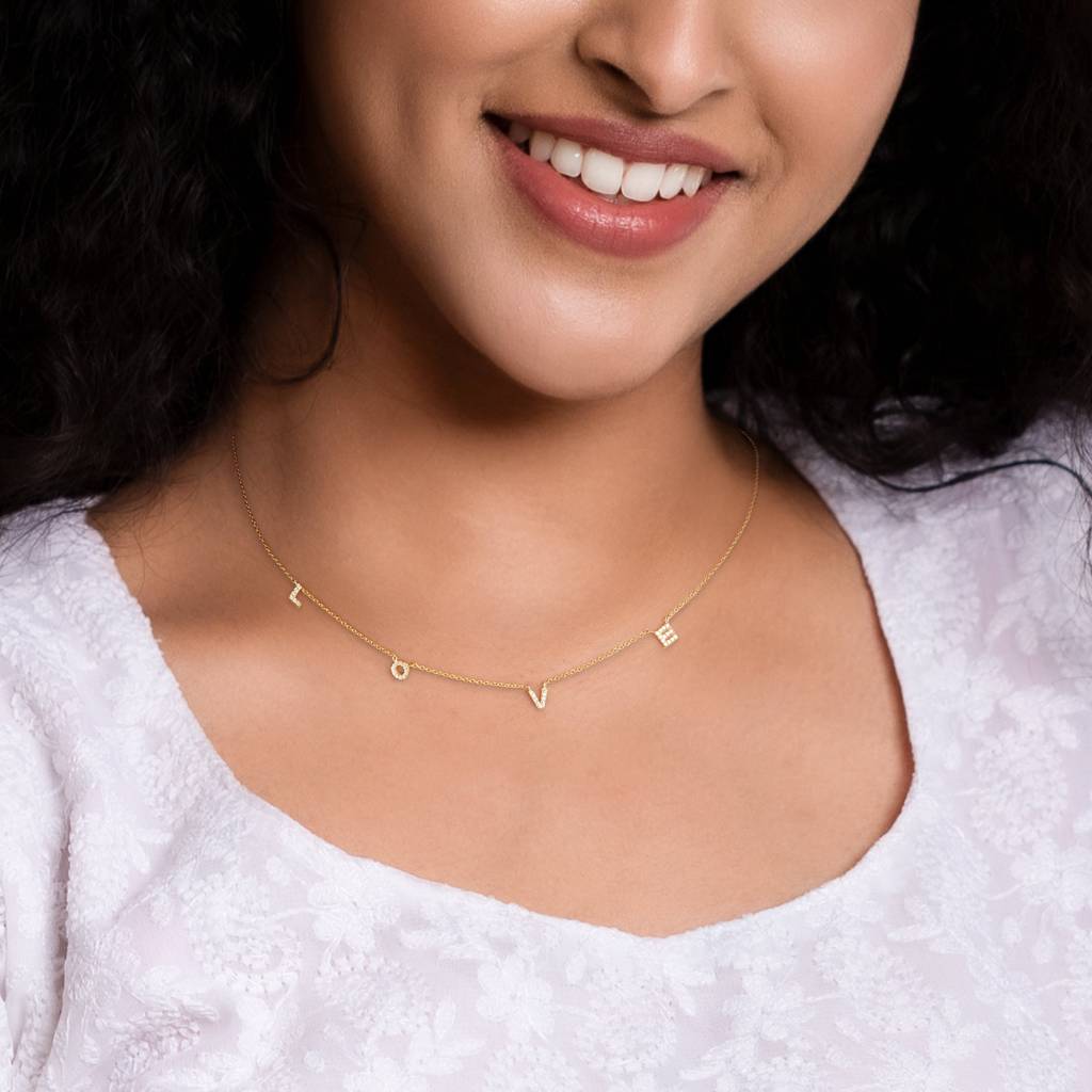 Golden Love Necklace : PD0375