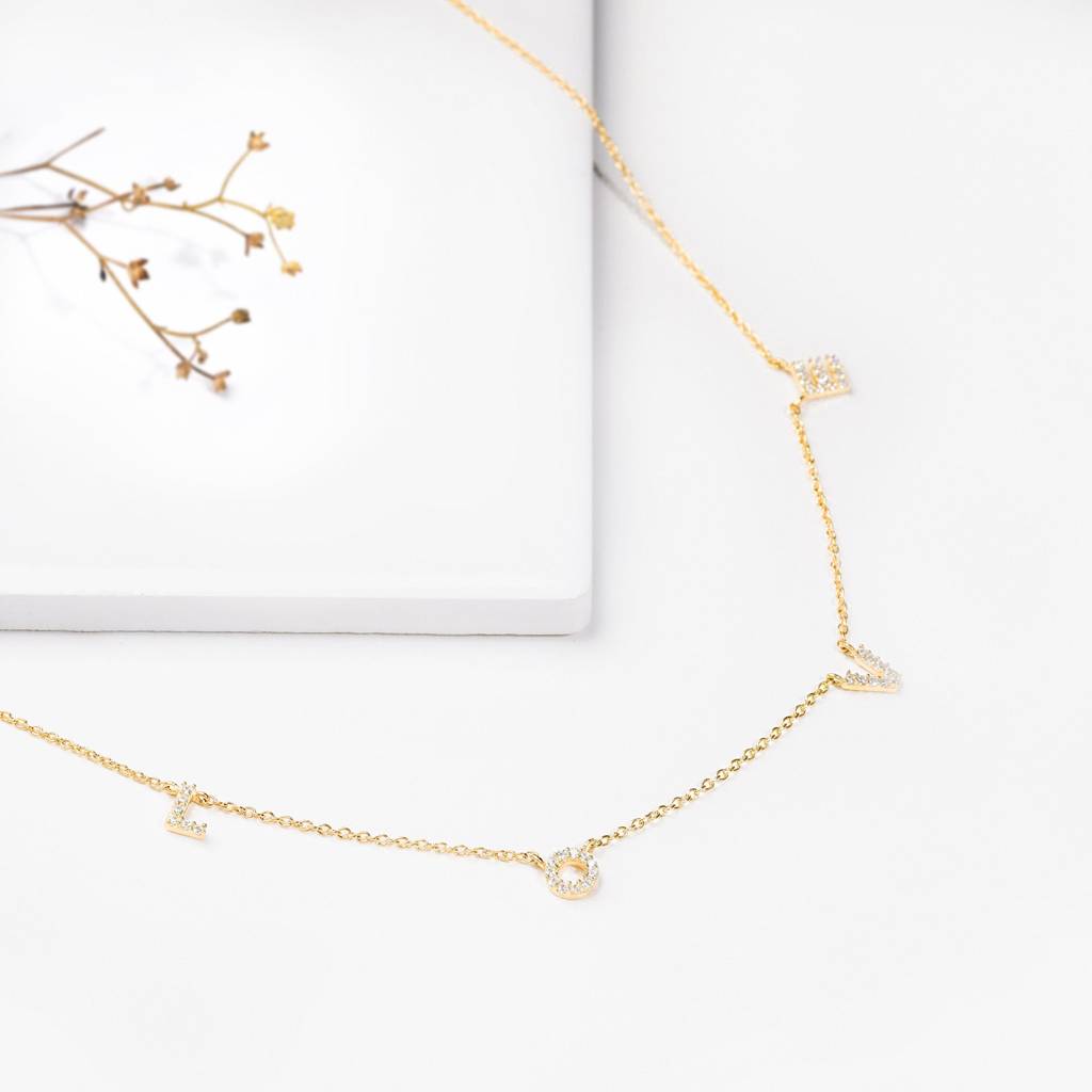 Golden Love Necklace : PD0375