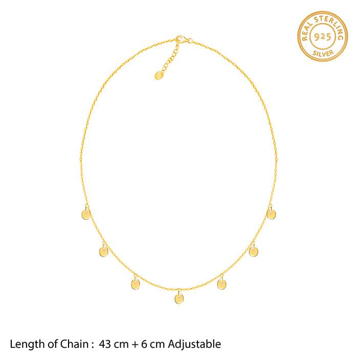 Golden Mini Charm Necklace : PD0383