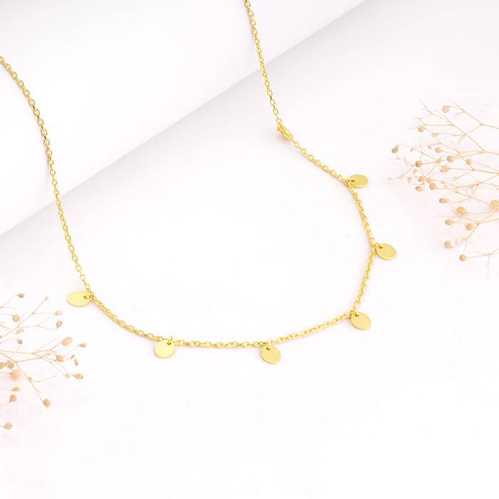 Golden Mini Charm Necklace : PD0383