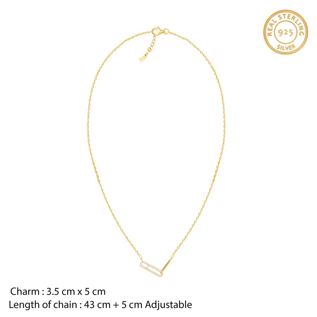 Golden Bold & Beautiful Chain Necklace : PD0461