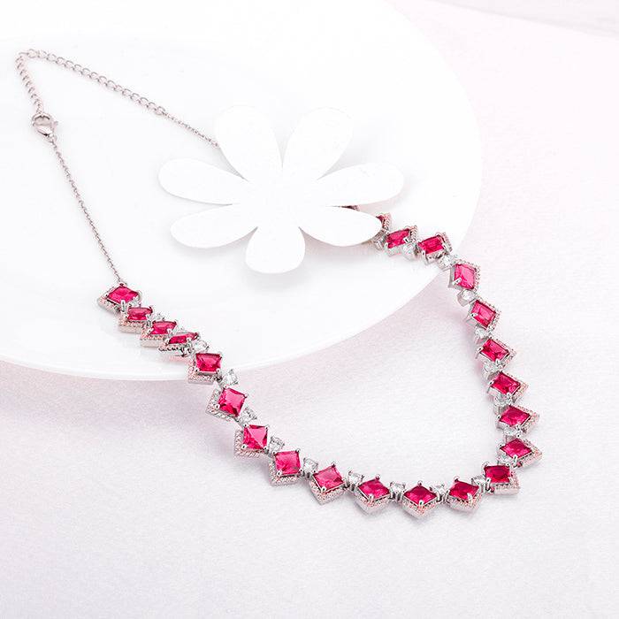 Anushka'S Royal Pink Necklace : PD0468