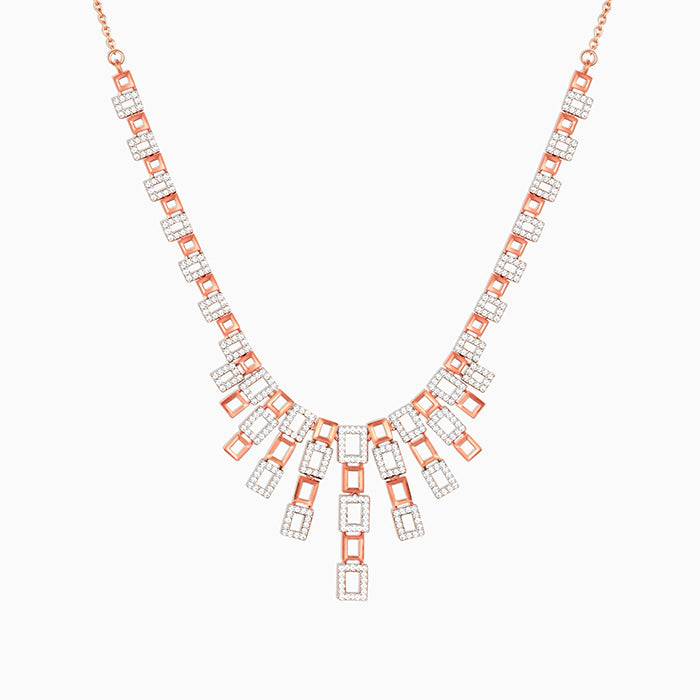 Anushka'S Rose Gold Grace Necklace : PD0469