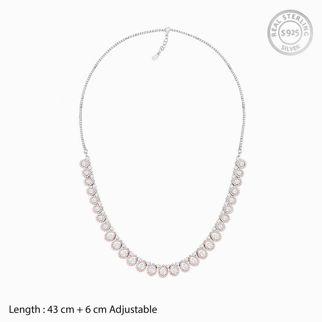 Giva 925 Silver Anushka Sharma Silver Affair Necklace : PD0471