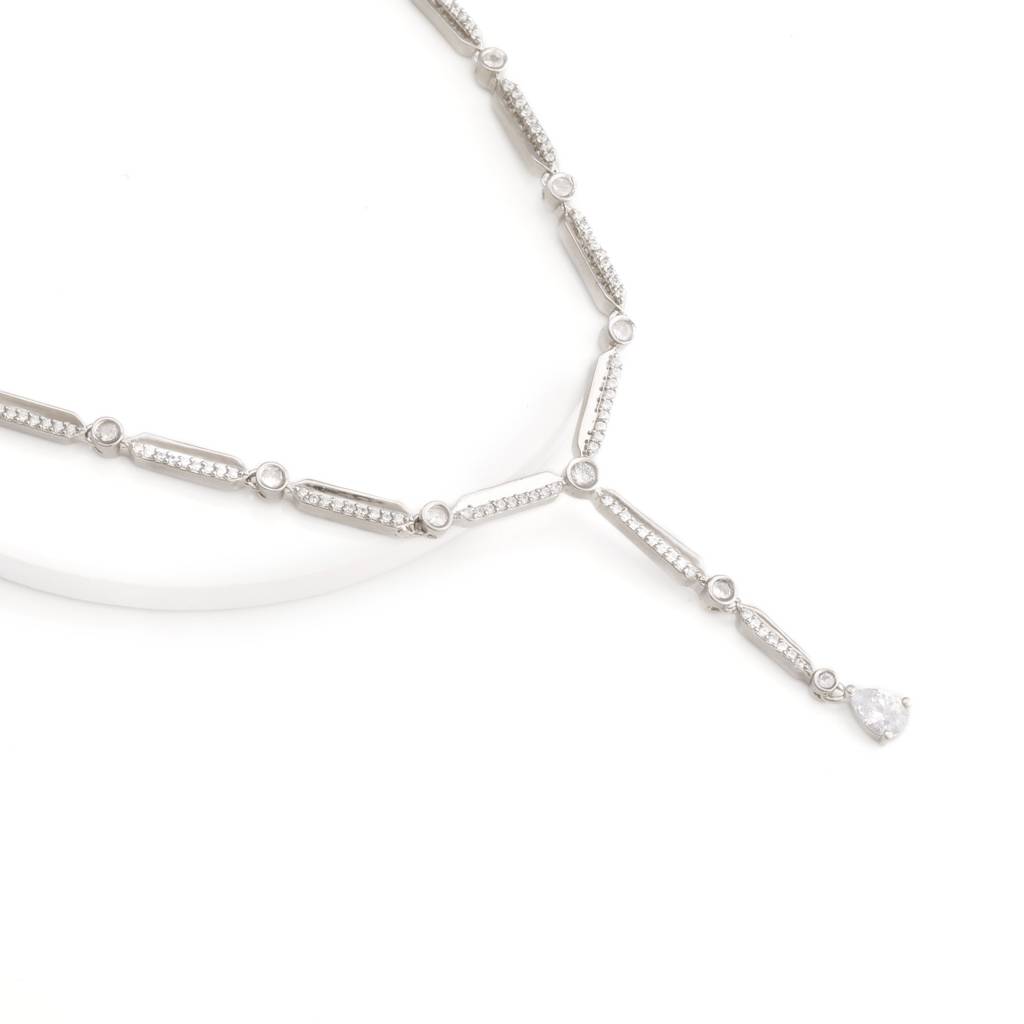 Zircon Silver Night Necklace : PD0515