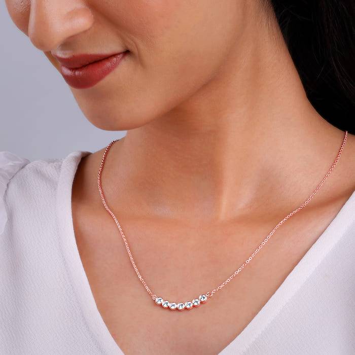 Rose Gold Sweet Love Necklace : PD0529
