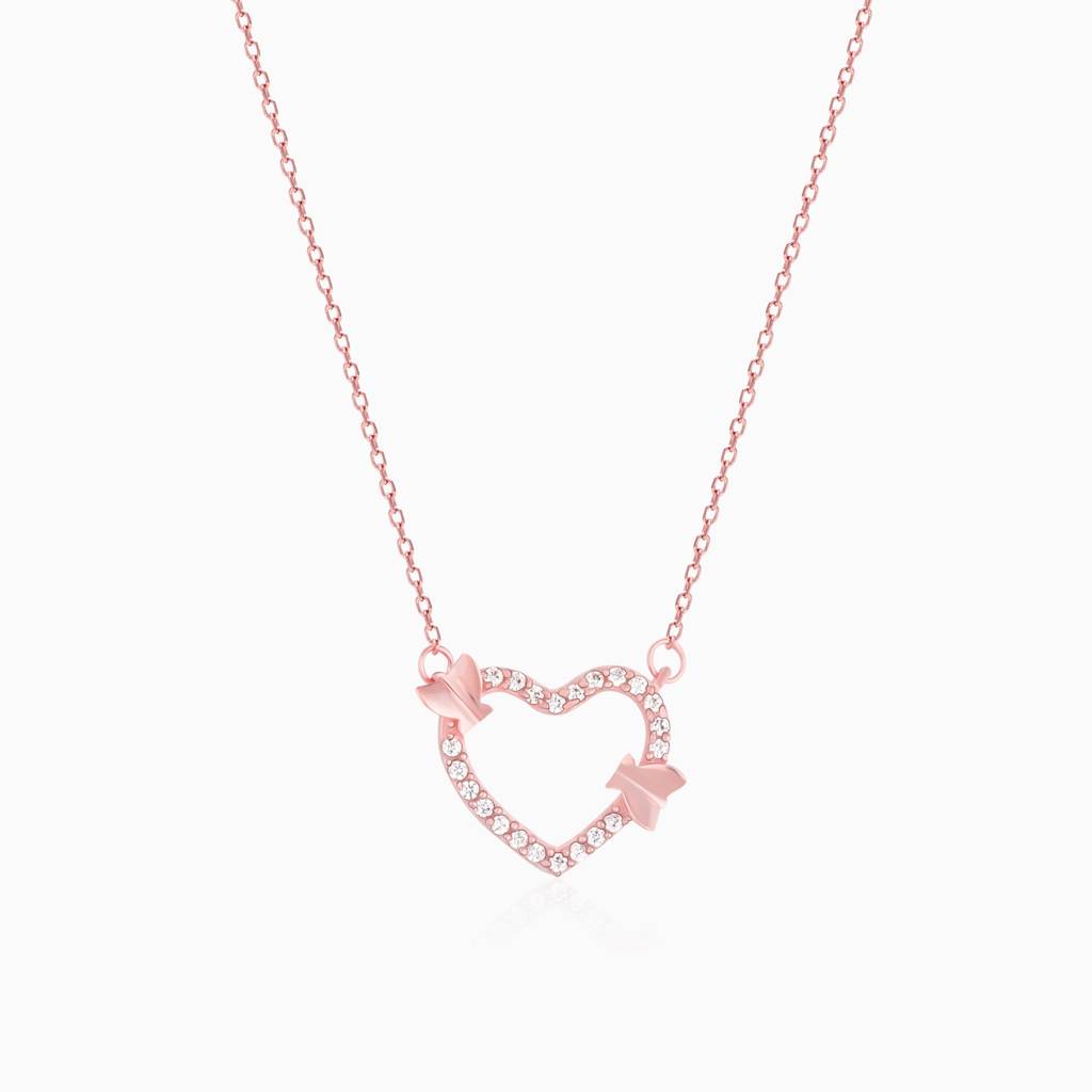Rose Gold This Is Love Pendant With Link Chain : PD0554