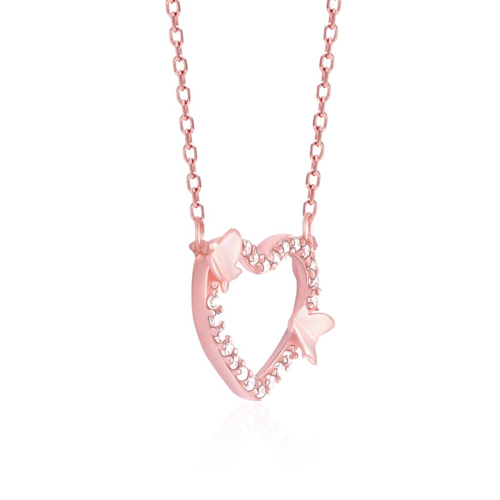 Rose Gold This Is Love Pendant With Link Chain : PD0554