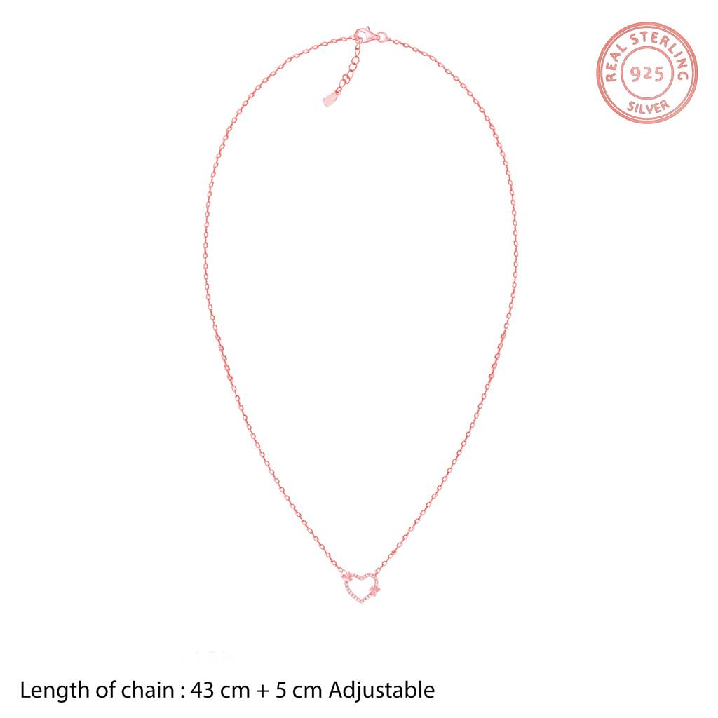 Rose Gold This Is Love Pendant With Link Chain : PD0554