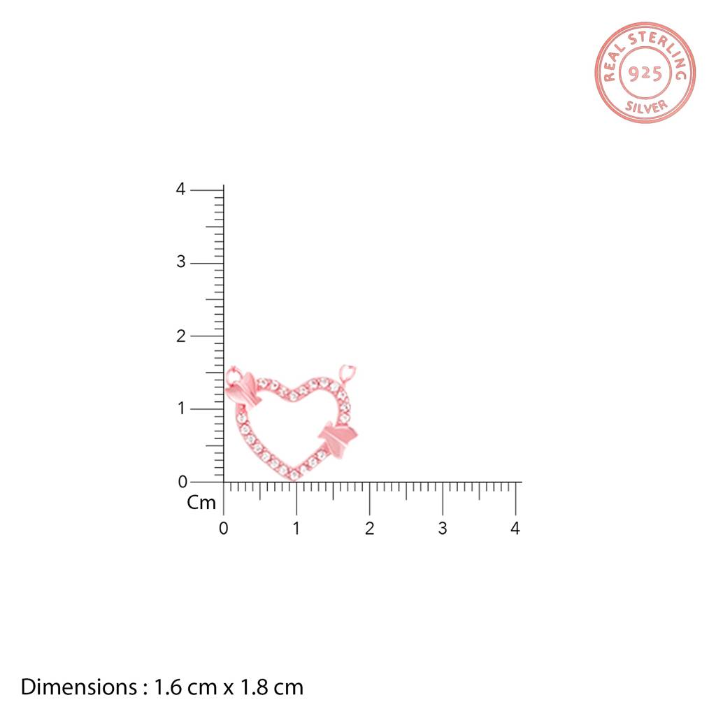 Rose Gold This Is Love Pendant With Link Chain : PD0554