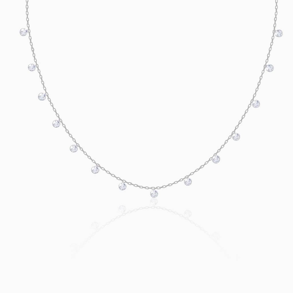 925 Silver Anushka Sharma Silver Queens Necklace : PD058