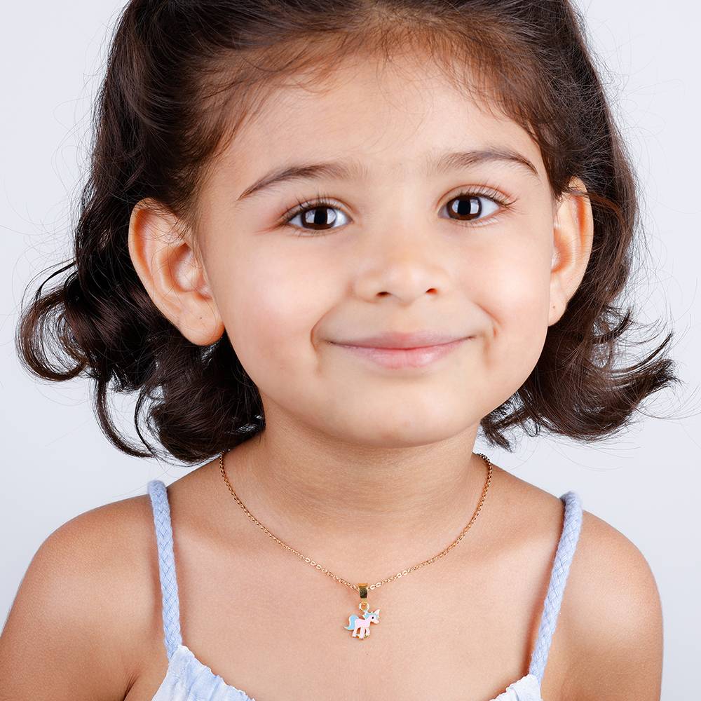 925 Silver Golden Pie Unicorn Set For Kids| Gifts For Kids : PD0621ER0694