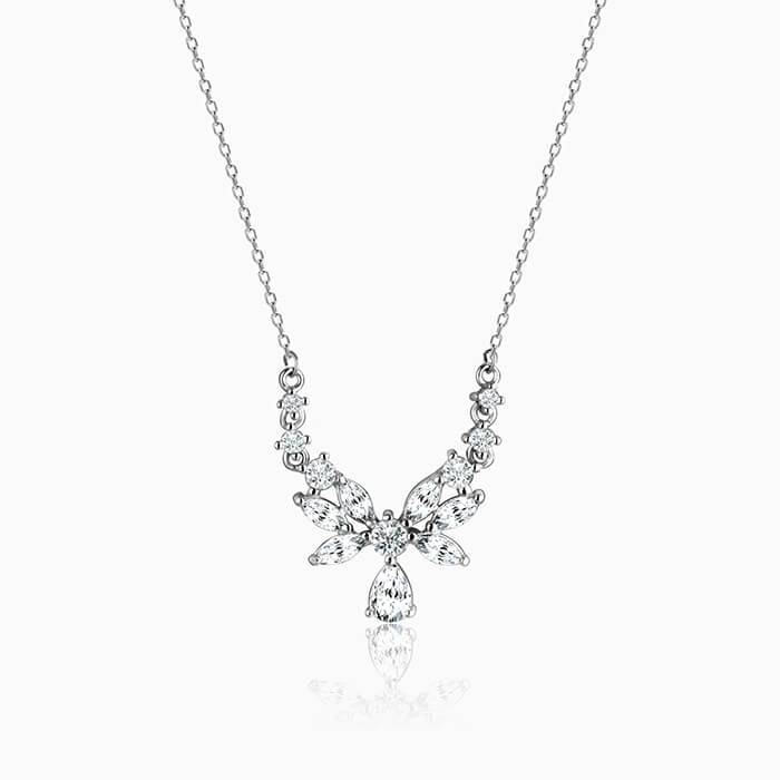 Silver Chrysalis Necklace : PD0641