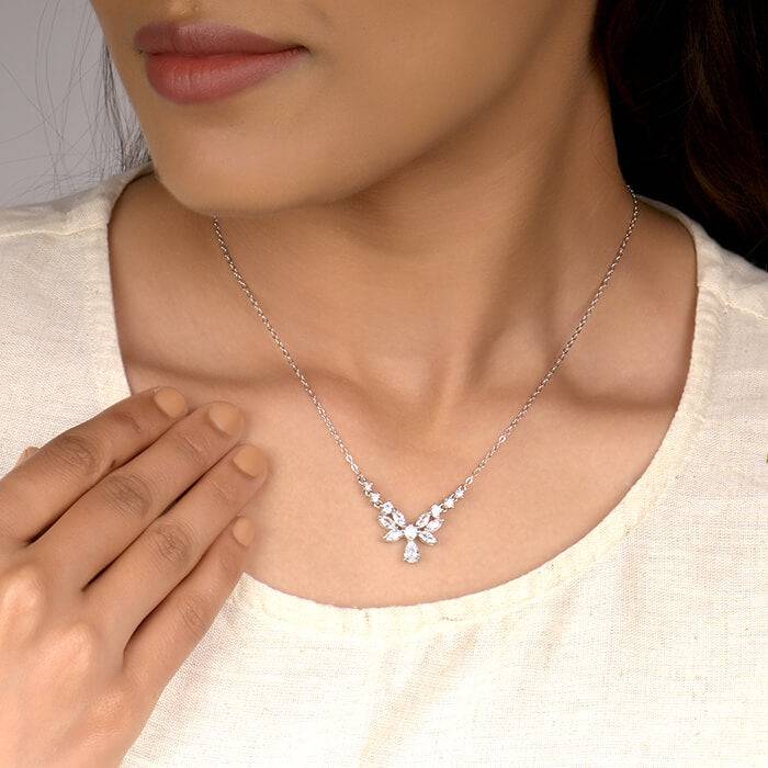 Silver Chrysalis Necklace : PD0641