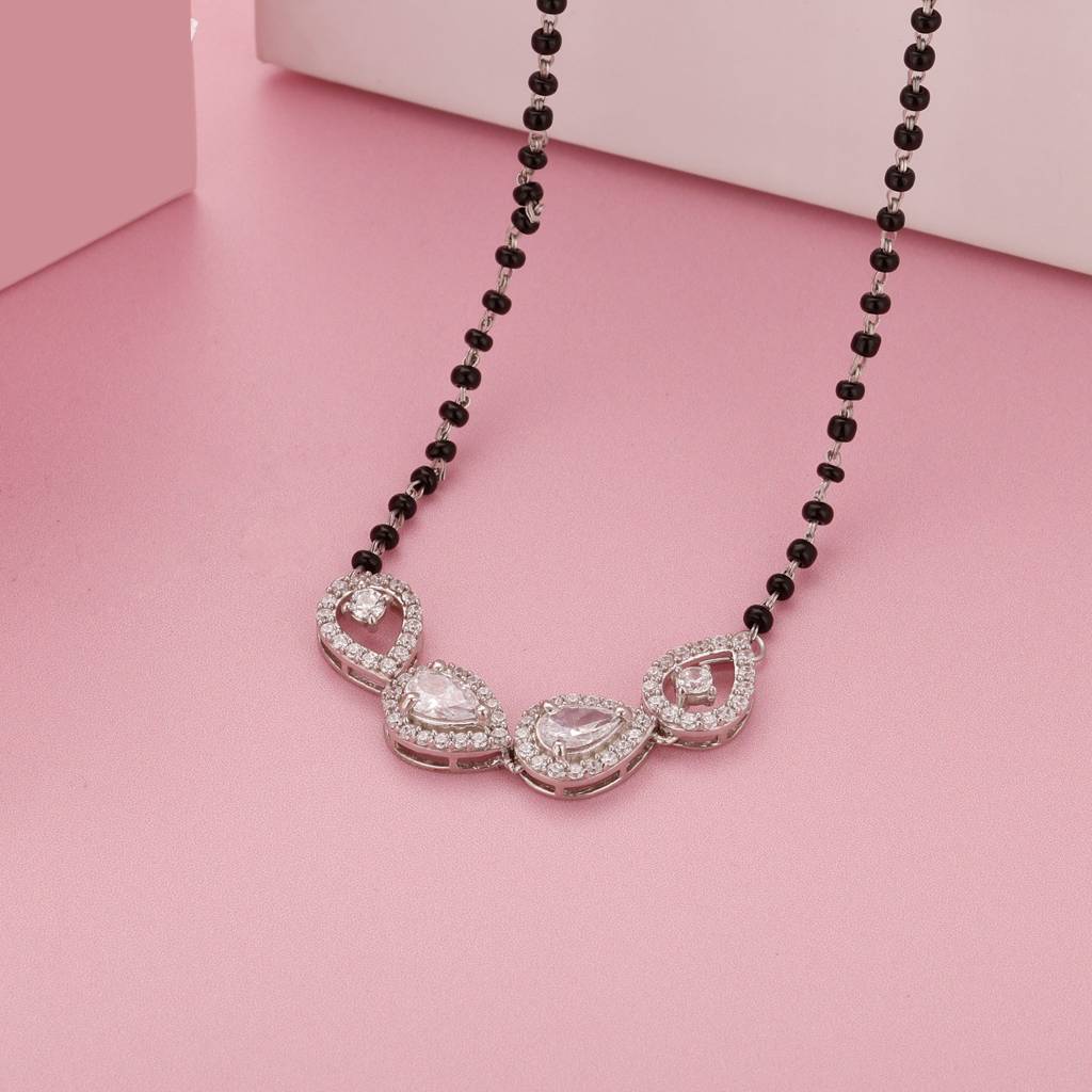 Silver Alluring Mangalsutra : PD0672