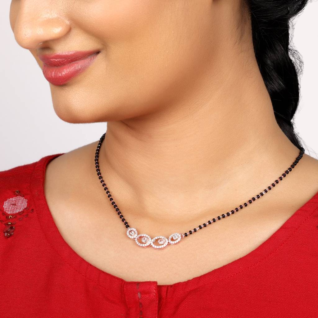 Rose Gold Eternal Love Mangalsutra : PD0677
