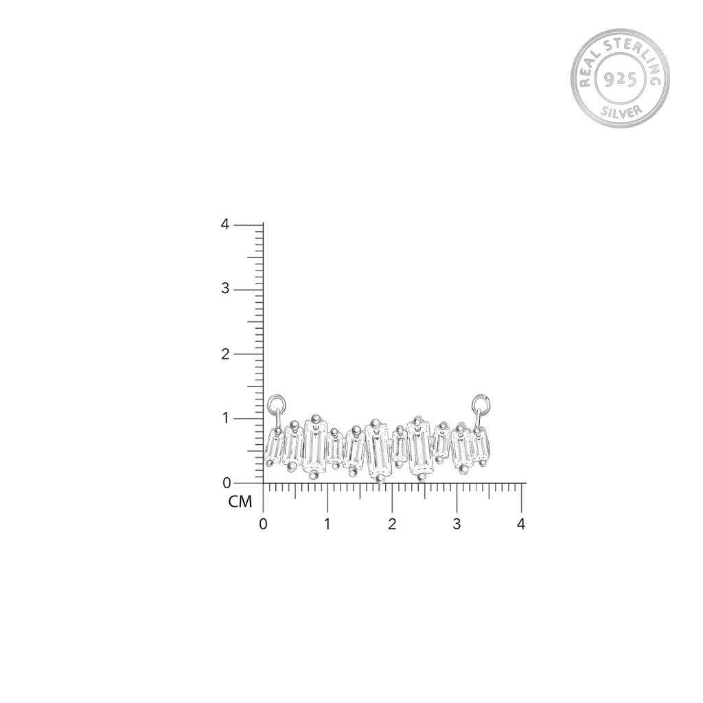 Silver Multi-Baguette Necklace : PD070