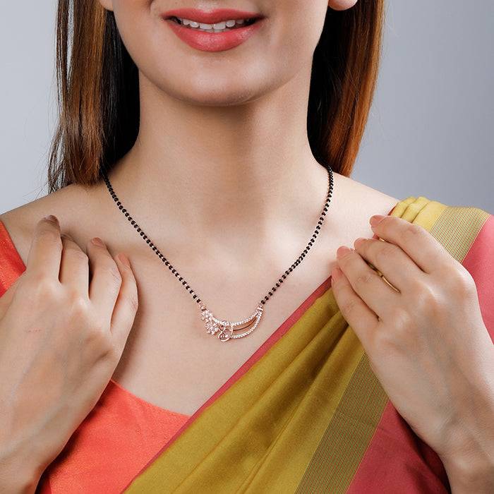 Rose Gold Binding Love Mangalsutra : PD0725