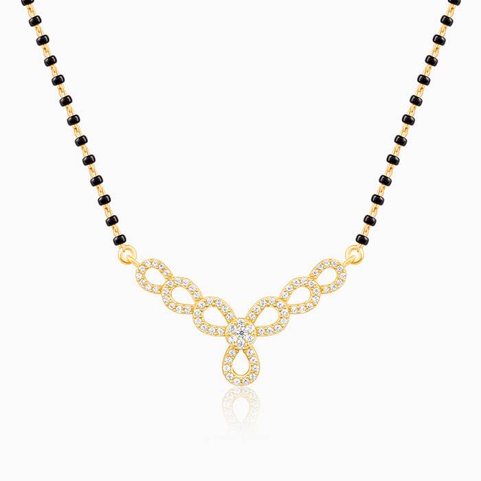 Golden Enamoured In Love Mangalsutra : PD0753