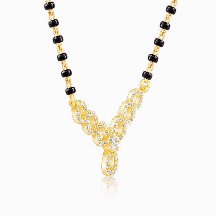 Golden Enamoured In Love Mangalsutra : PD0753