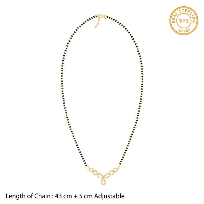 Golden Enamoured In Love Mangalsutra : PD0753
