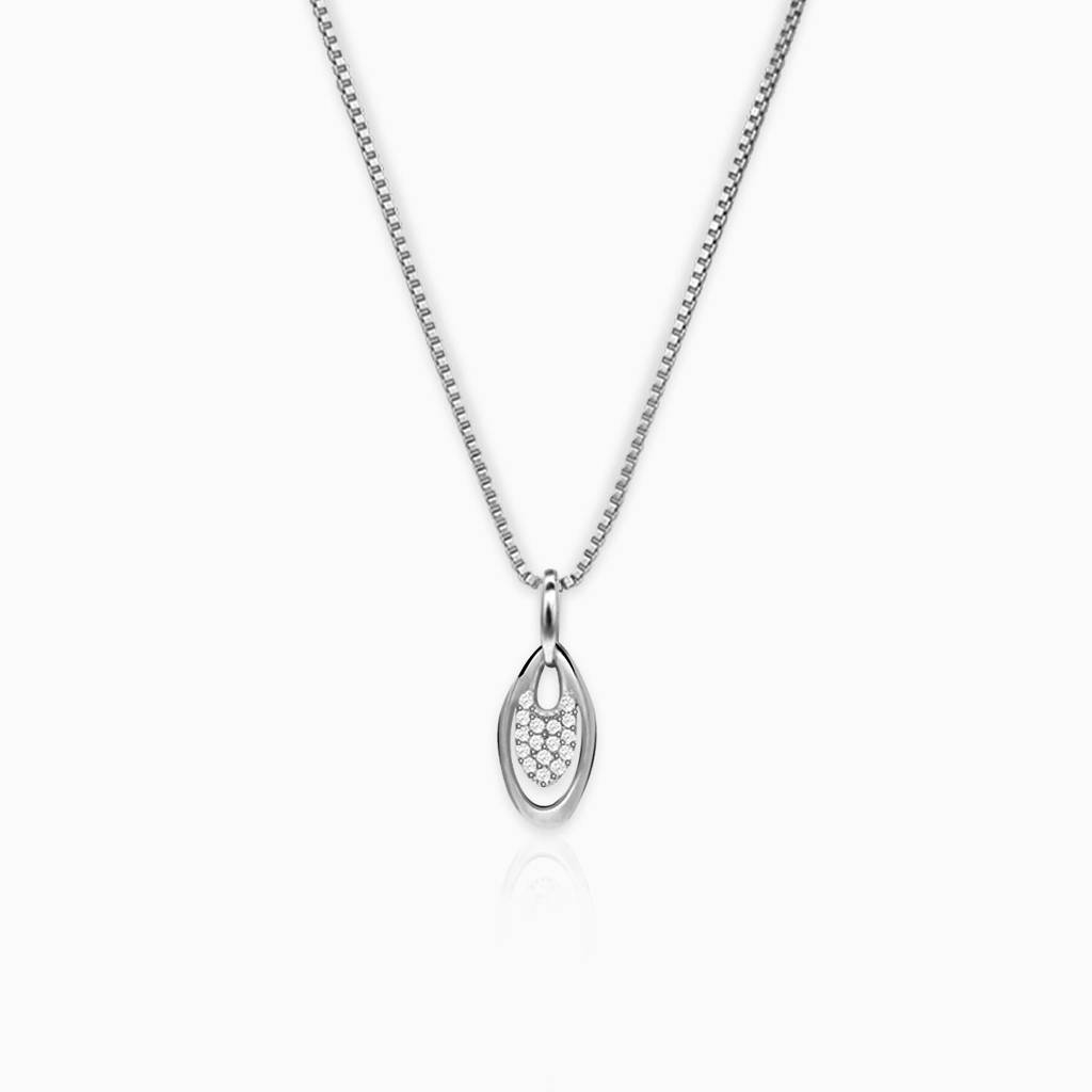 Silver Ellip Pendant : PD082