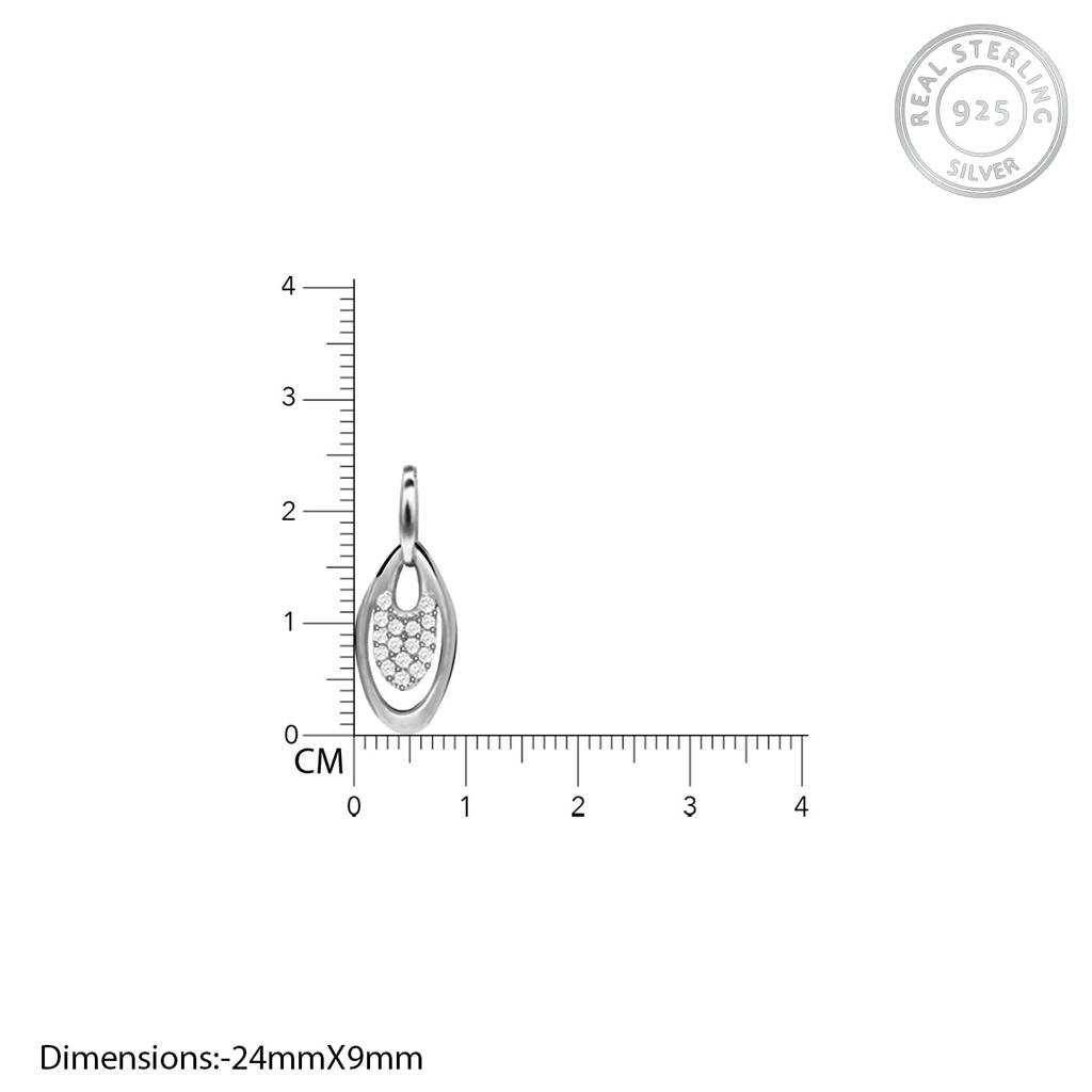 Silver Ellip Pendant : PD082