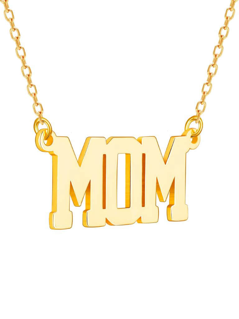 GIVA 925 Sterling Silver Golden MOM Necklace