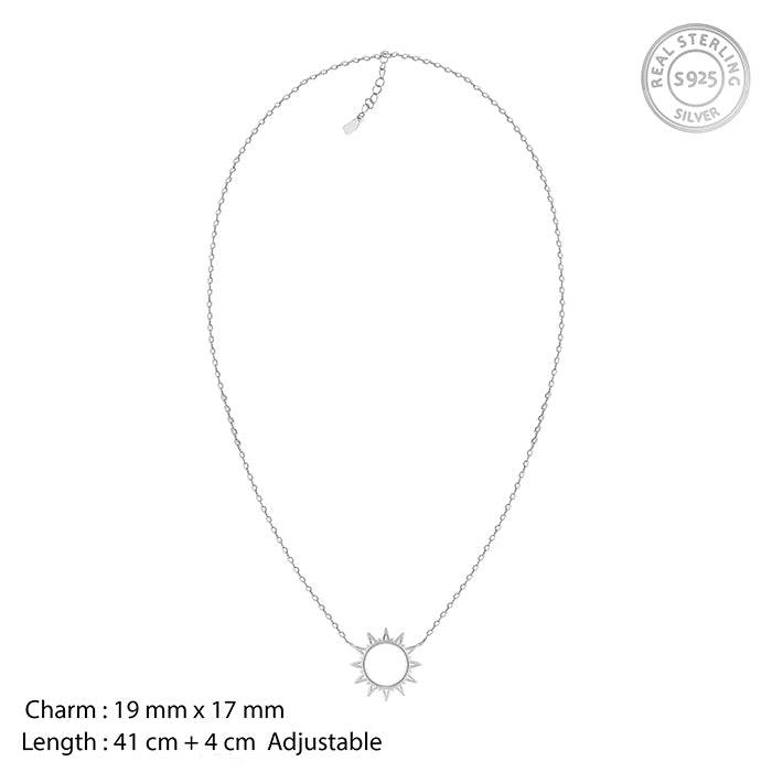 Silver Sunshine Necklace : PD0887