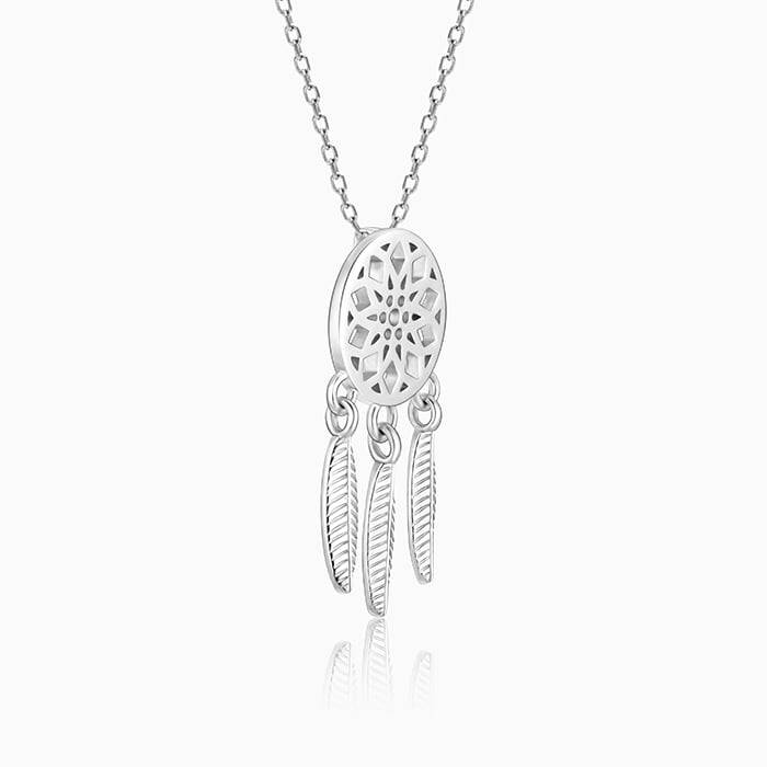 925 Silver Dreamcatcher Necklace : PD0891