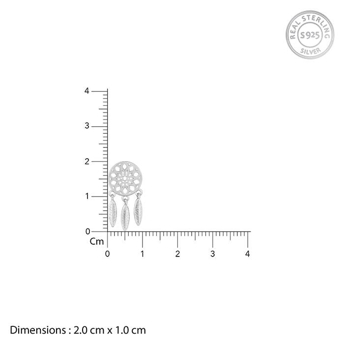 Silver Dreamcatcher Necklace Set : PD0891ER0823