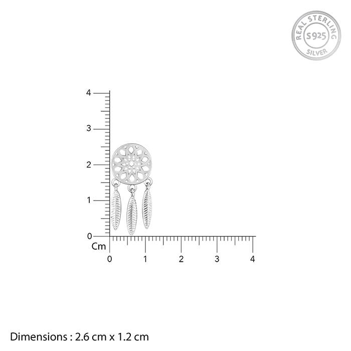 Silver Dreamcatcher Necklace Set : PD0891ER0823